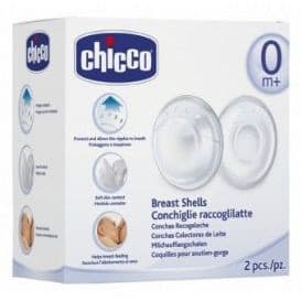 Chicco Conchiglie Raccoglilatte Supporto Allattamento 2 Pezzi