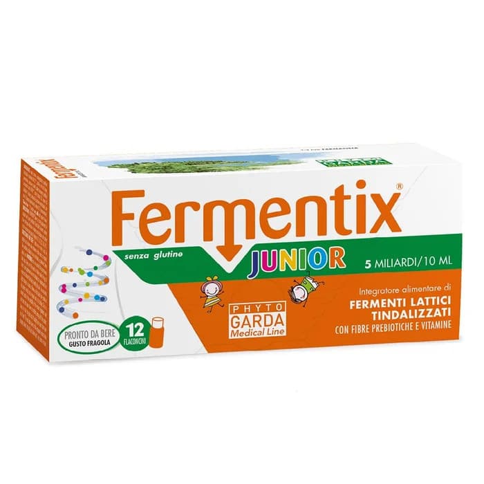 Fermentix Junior Integratore Fermenti Lattici per Bambini 12 Flaconcini