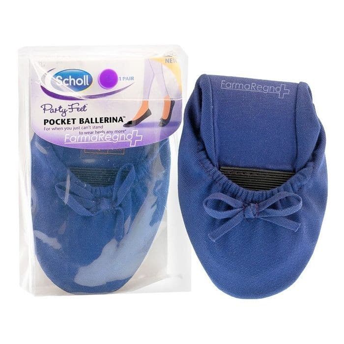 Scholl Shoes Ballerina da Borsetta Blu Taglia 35-36