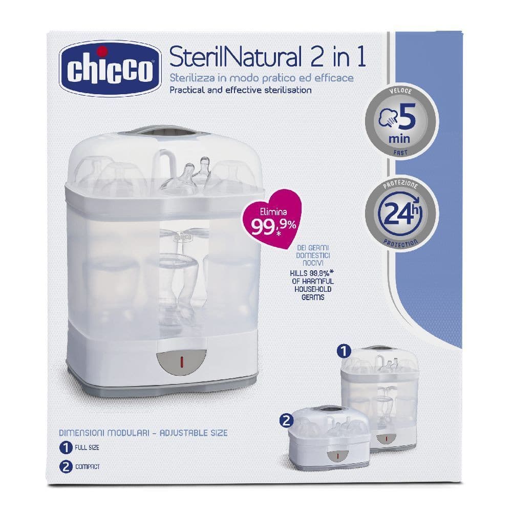 Chicco SterilNatural 2in1 Sterilizzatore a Vapore