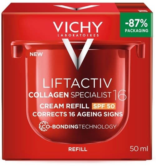 Vichy Liftactiv Collagen Specialist 16 Ricarica Crema Viso SPF50 - Refill crema viso antirughe - 50 ml