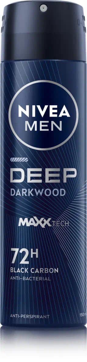 Nivea Men Deep Darkwood Deodorante Spray Uomo 150 ml