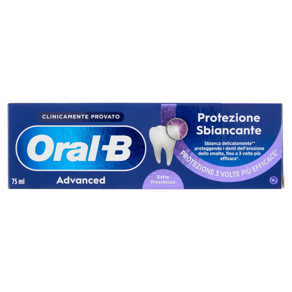 Oral-B Advanced Protezione Sbiancante Dentifricio Menta Piperita 75 ml