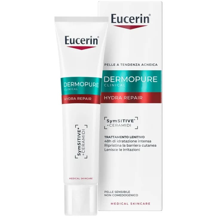 Eucerin Dermopure Hydra Repair Trattamento Viso Lenitivo Non Comedogenico 40ml