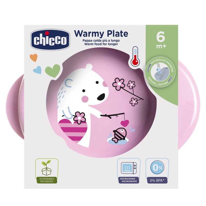 Chicco Piatto Pappacalda 6m+ Rosa