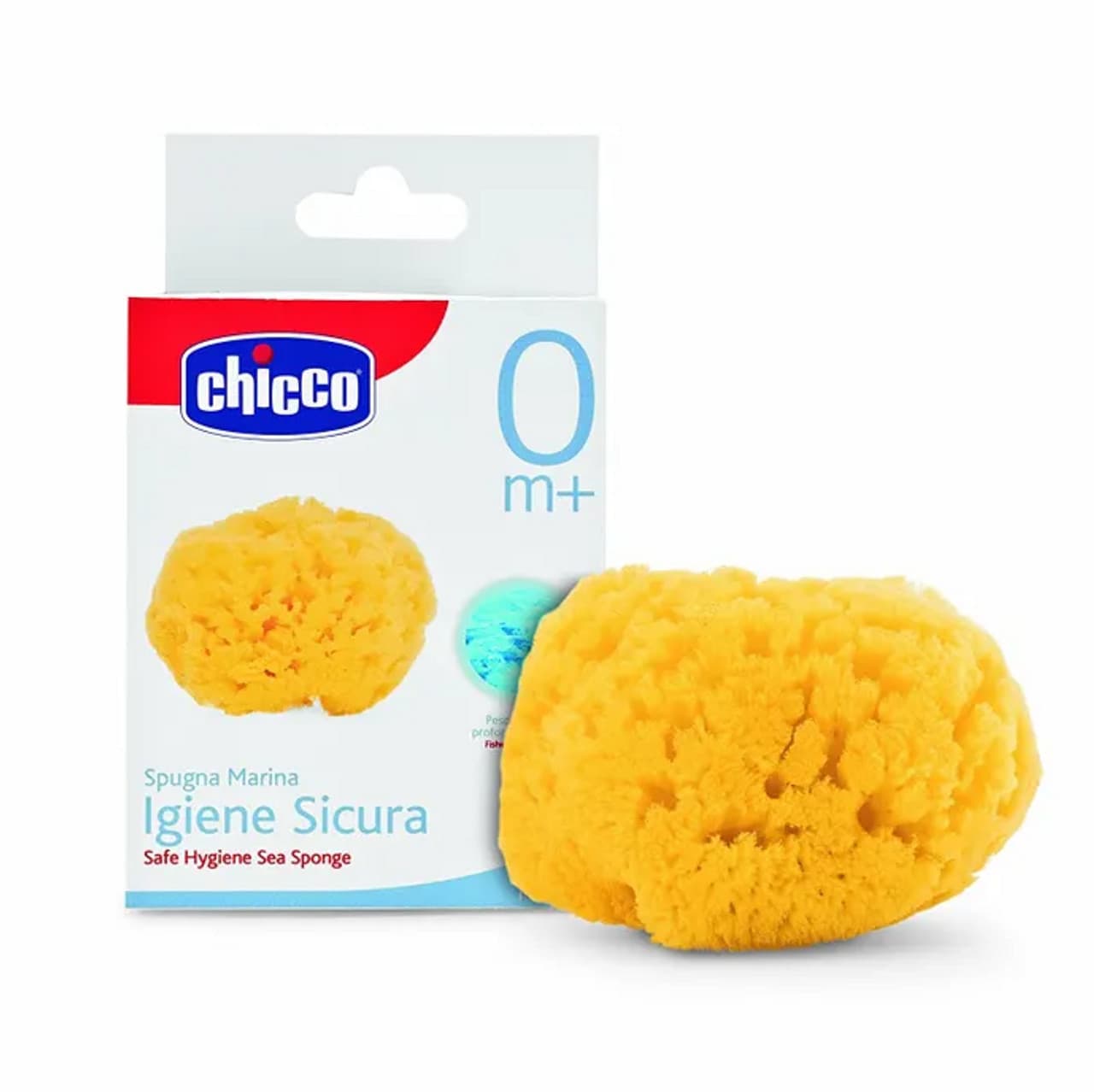 Chicco Spugna Marina Naturale Media per Bagno Delicato