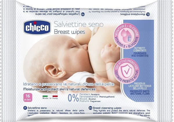 Chicco Salviette Detergenti Seno Idratazione 16 Pezzi