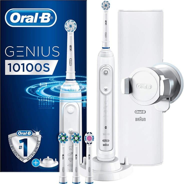 Oral-B Genius 10100S Spazzolino Elettrico Bianco