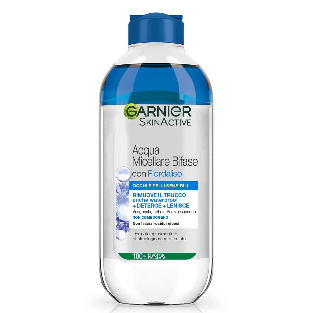 Garnier Acqua Micellare Bifase Fiordaliso 400ml per Occhi e Pelli Sensibili