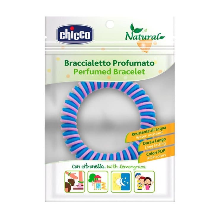 Chicco Braccialetto Antizanzare Profumato alla Citronella Azzurro