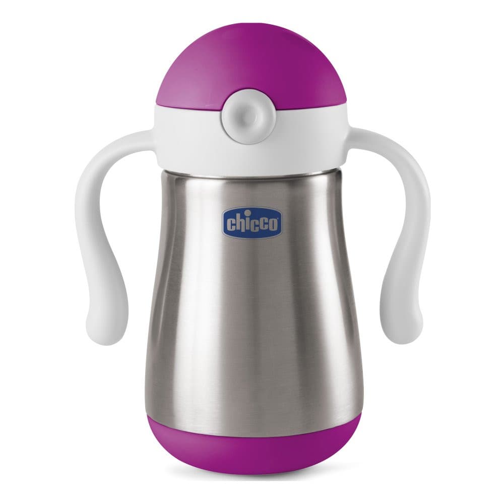 Chicco Tazza Inox Bimba 18m+ Acciaio Rosa 237ml