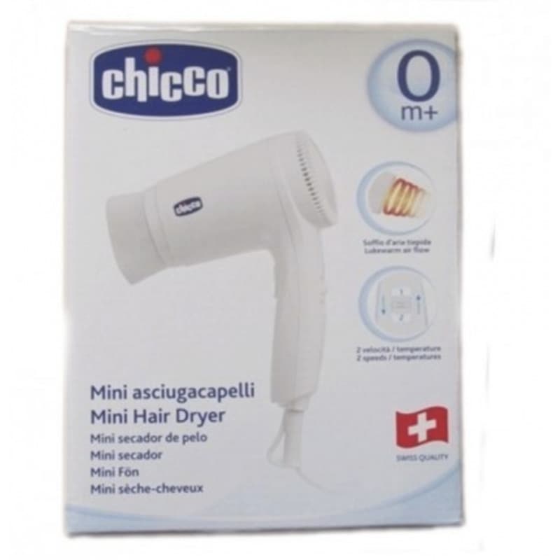 Chicco Mini Asciugacapelli Delicato 2 Velocità 0M+