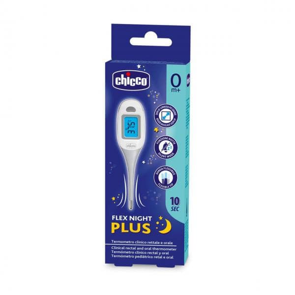 Chicco Termometro Digitale Flex Night Plus con Punta Flessibile