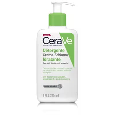 Cerave Detergente Crema Schiuma Idratante Pelle Normale/Secca Senza Profumo 236ml