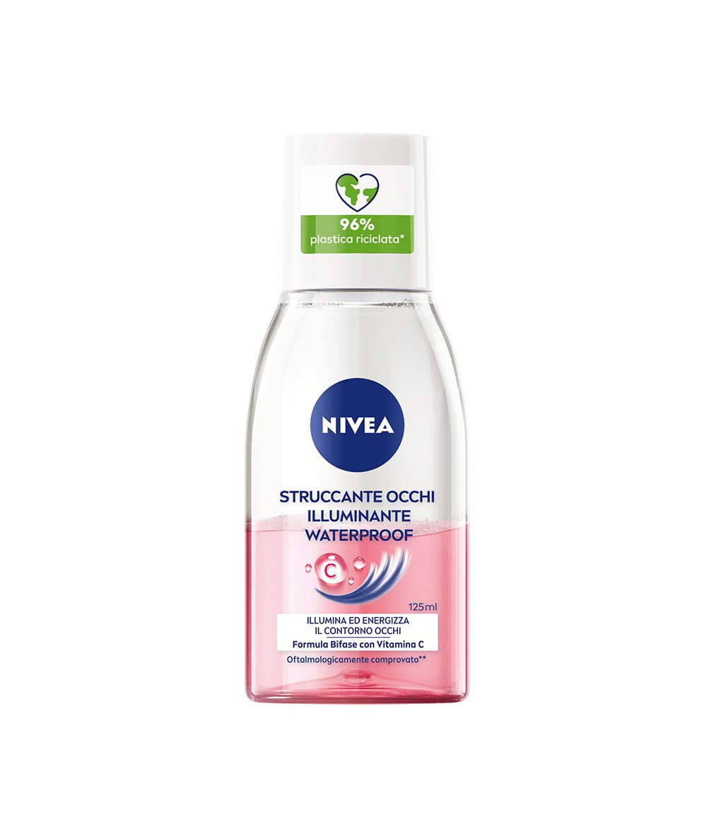 Nivea Struccante Occhi Illuminante Waterproof Bifase per Donna 125ml