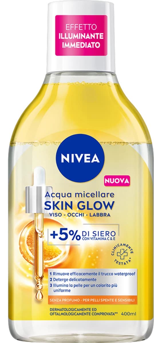 Nivea Skin Glow Acqua Micellare Illuminante Idratante 400ml