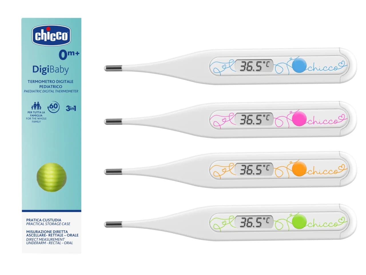 Chicco Digibaby Termometro Digitale con Allarme Febbre
