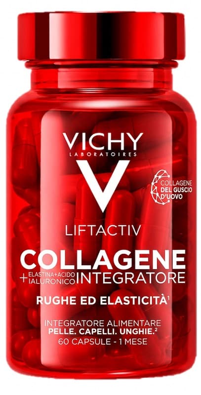 Vichy Liftactiv Collagen Supplement - Integratore alimentare per viso, corpo e capelli - 60 capsule