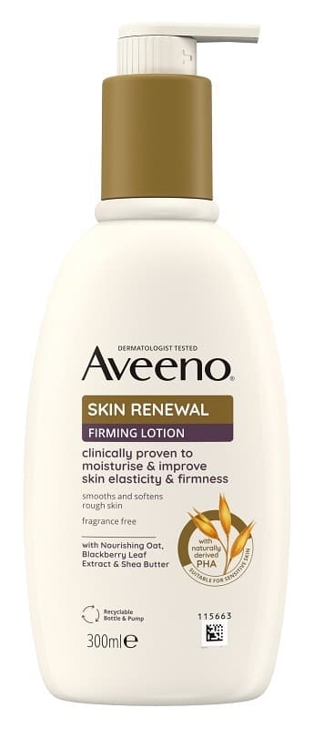 Aveeno Skin Renewal Lozione Corpo Rassodante - Crema corpo rassodante tonificante con Avena nutriente - 300 ml