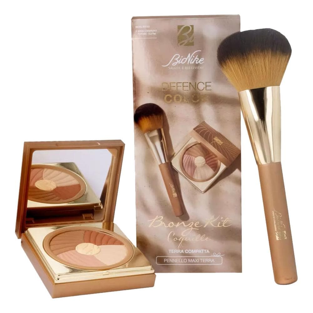 Bionike Defence Color Kit Bronze - Terra compatta + pennello terra maxi - Edizione 2025