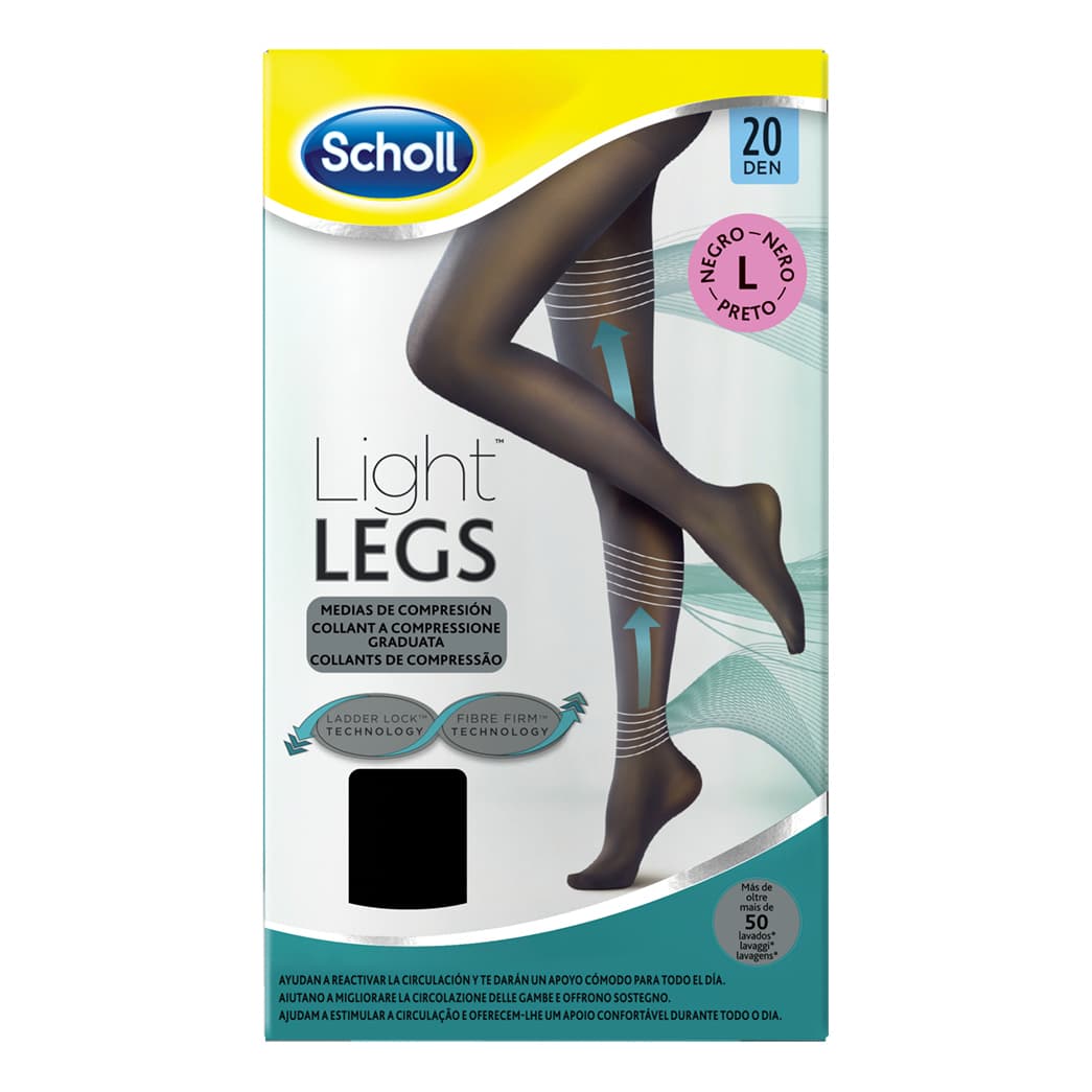 SCHOLL Collant LightLegs 20 DEN Nero L