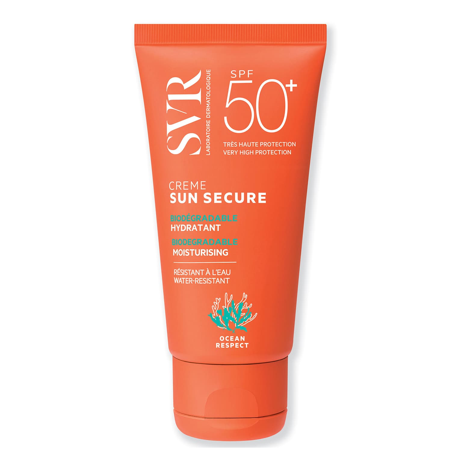 SVR Sun Secure Crema Idratante SPF 50+ - Crema solare viso effetto invisibile - 50 ml