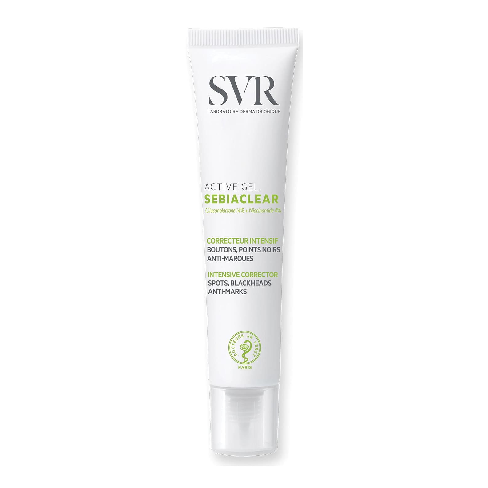 SVR Sebiaclear Active Gel - Correttore intensivo per brufoli e punti neri - 40 ml