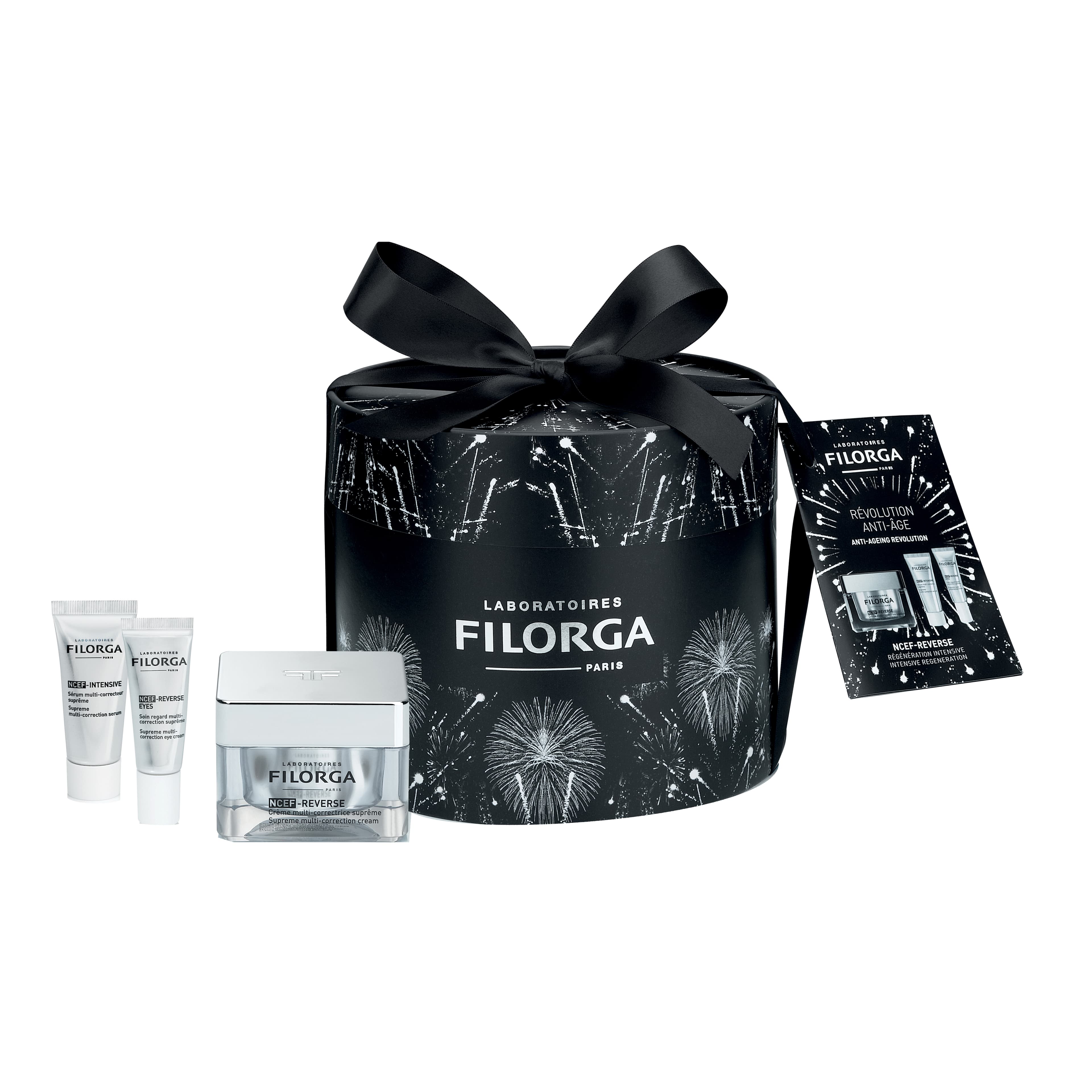 Filorga Cofanetto di Natale Ncef - Ncef Reverse Crema Correttrice suprema 50 ml + Ncef-Reverse Eyes 4 ml + Ncef-Intensive 7 ml