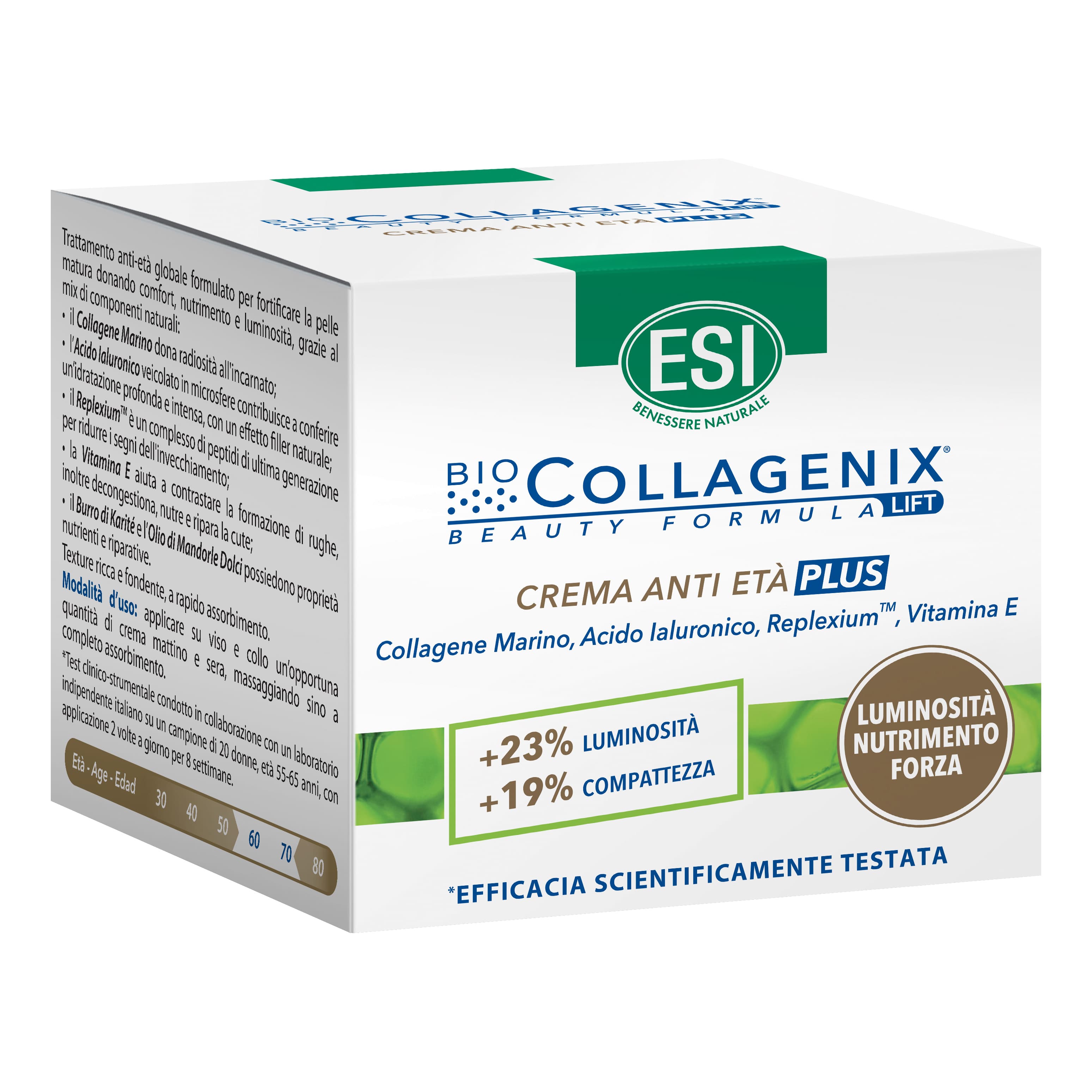 Esi Biocollagenix Beauty Formula Lift Crema Anti Età Plus - Crema viso illuminante antietà globale - 50 ml