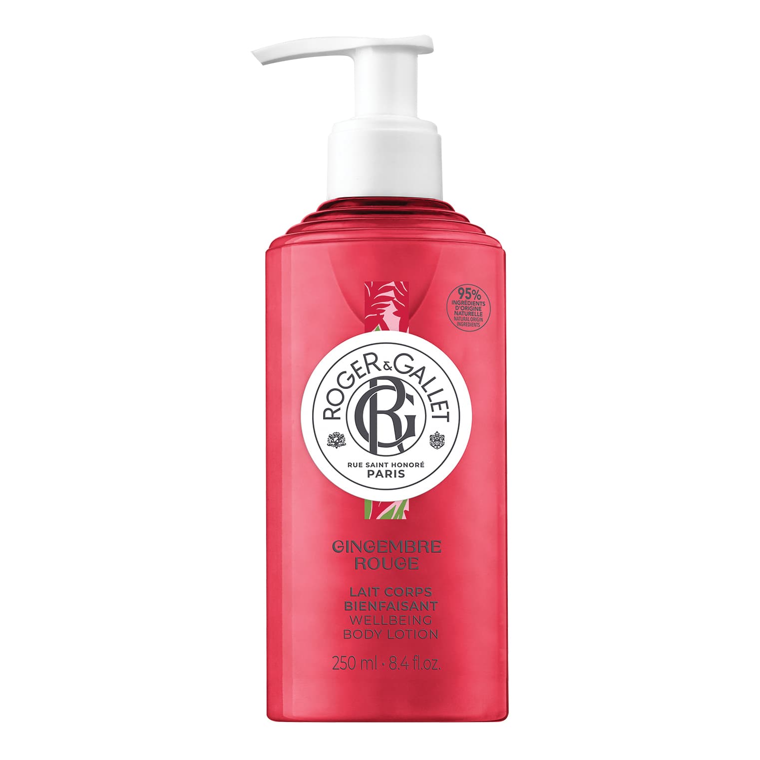 Roger & Gallet Lait Corps Gingembre Rouge - Latte corpo dalla fragranza floreale fruttata - 250 ml