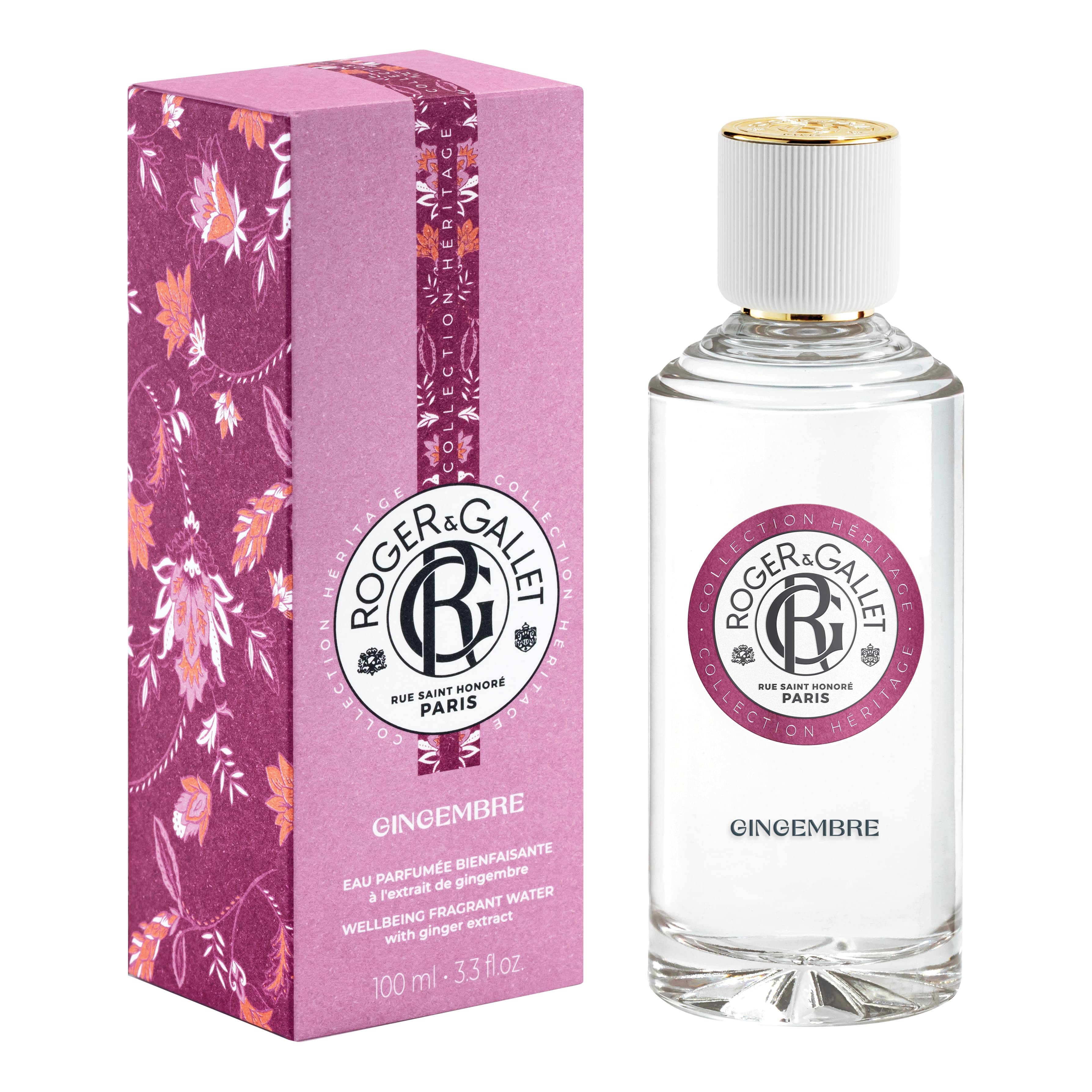 Roger & Gallet Gingembre Rouge Eau Parfumee - Acqua profumata energizzante - Heritage collection - 100 ml