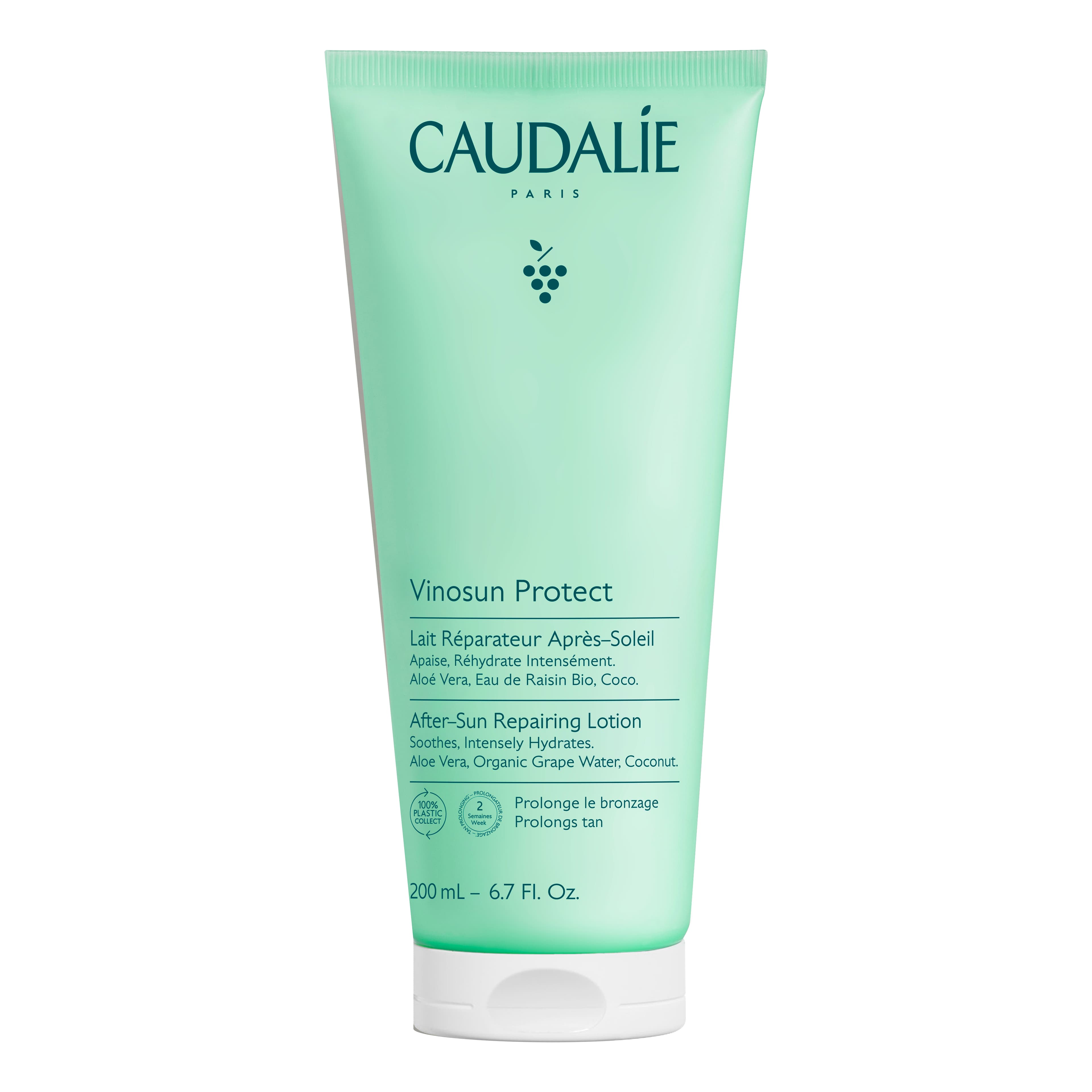 Caudalie Vinosun Protect Latte Riparatore Doposole - Latte doposole idratante e lenitivo - 200 ml