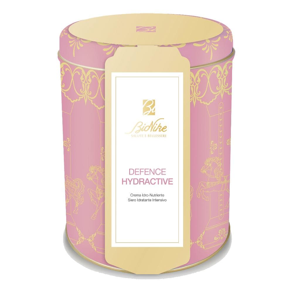 Bionike Cofanetto di Natale 2023 Defence Hydractive - Crema Idro-nutriente 50 ml + Siero idratante intensivo 30 ml