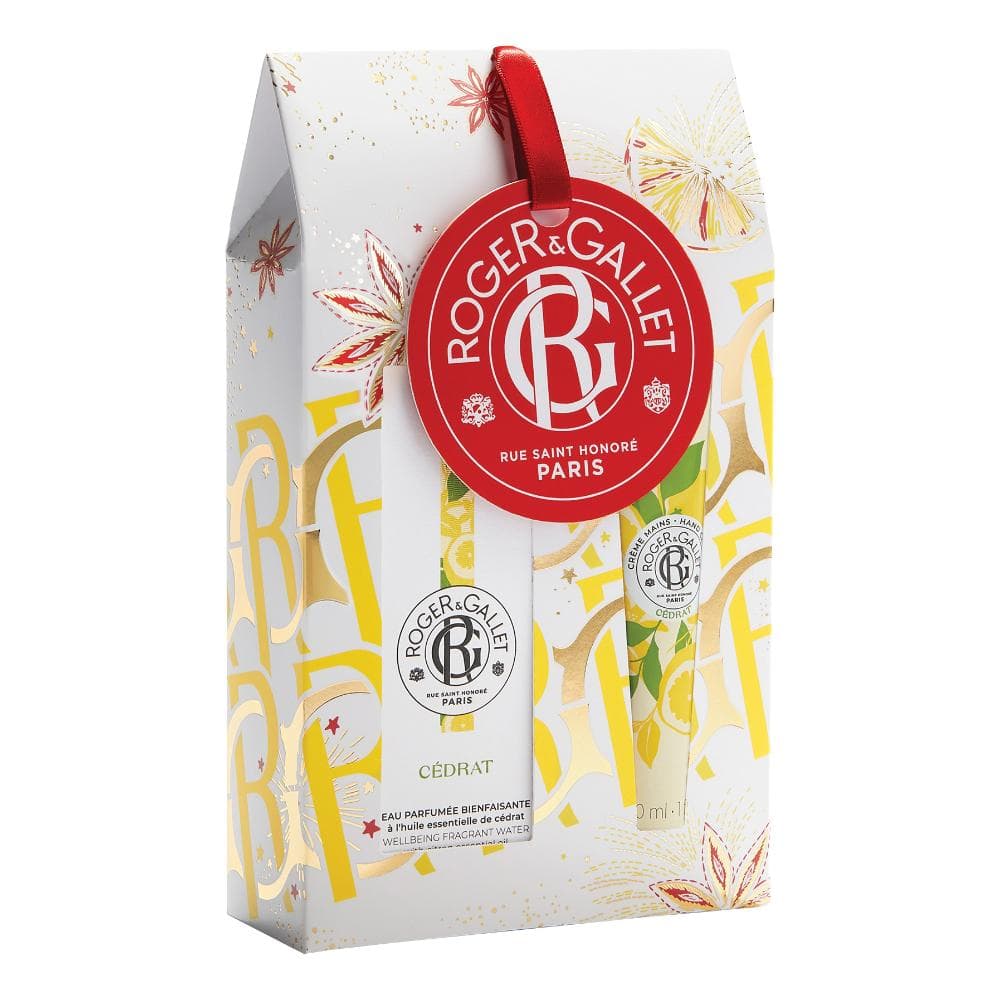 Roger & Gallet Cofanetto di Natale 2023 Cedrat - Acqua Profumata 30 ml + Crema mani 30 ml