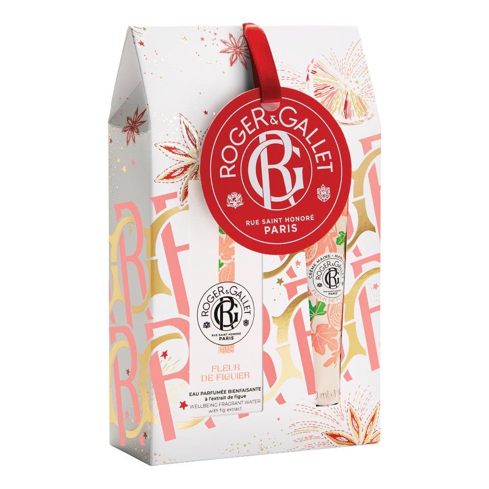 Roger & Gallet Cofanetto di Natale 2023 Fleur De Figuier - Acqua profumata 30 ml + Crema mani 30 ml