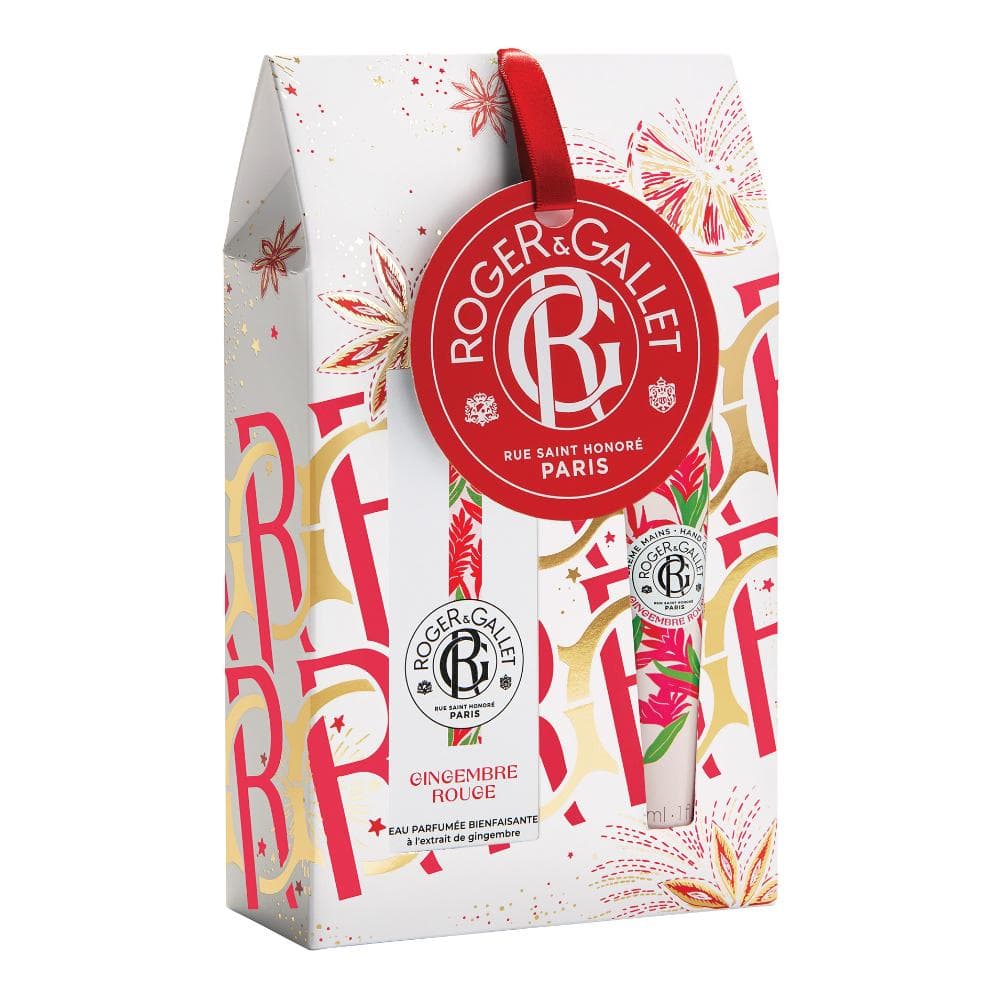 Roger & Gallet Cofanetto di Natale 2023 Gingembre Rouge - Acqua profumata 30 ml + Crema mani 30 ml