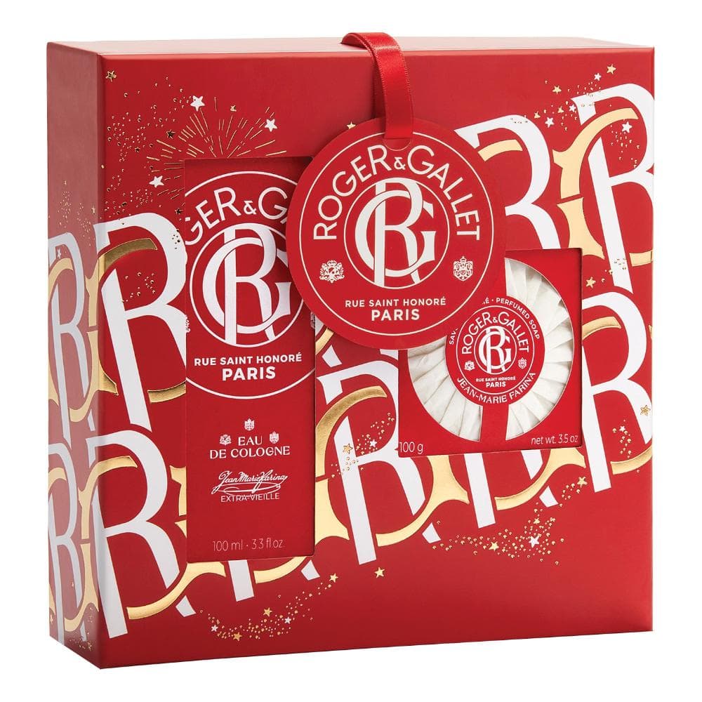 Roger & Gallet Cofanetto di Natale 2023 Jean Marie Farina - Acqua di colonia 100 ml + Saponetta 100 g