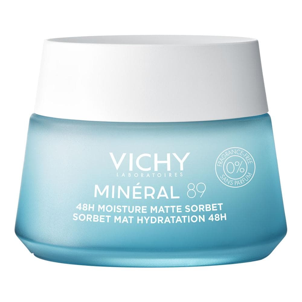 Vichy Minéral 89 Gel Sorbetto - Crema viso idratante effetto mat - 50 ml
