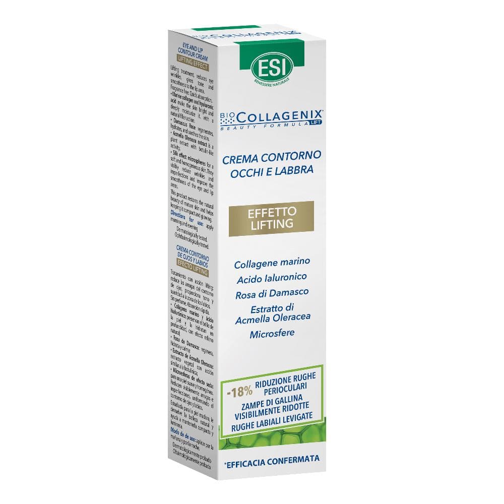 Esi Biocollagenix Beauty Formula Lift Crema Contorno Occhi e Labbra - Trattamento antirughe effetto lifting - 15 ml