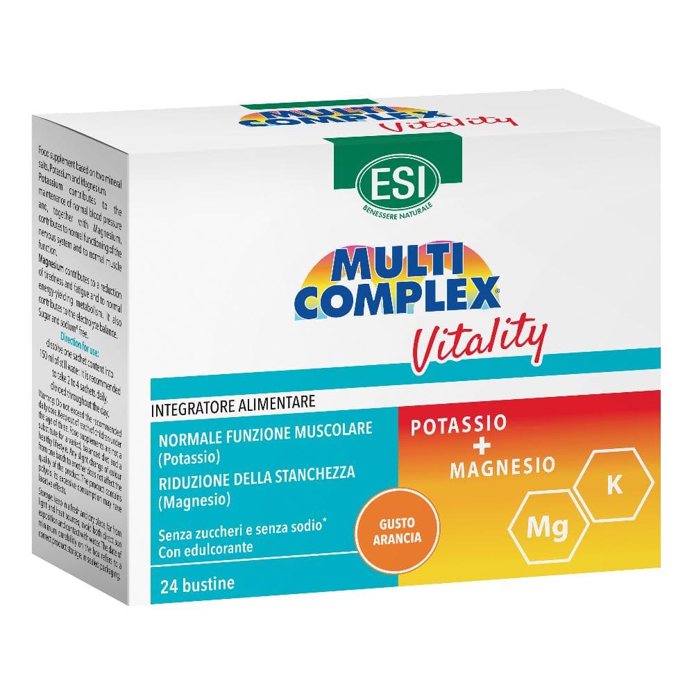 Esi Multicomplex Vitality - Integratore a base di Magnesio e Potassio - 24 Bustine