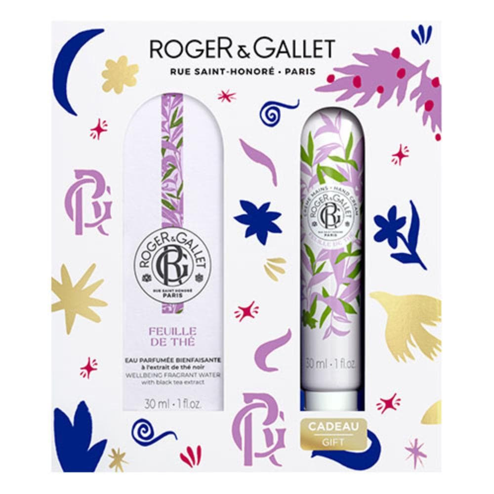 Roger & Gallet Cofanetto di Natale 2024 Feuille de Thé - Acqua profumata 30 ml + Crema mani 30 ml