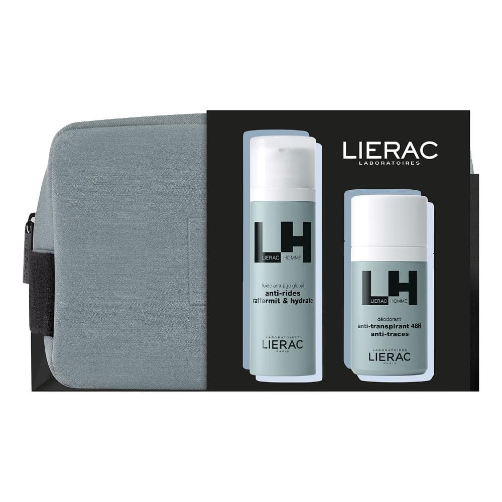 Lierac Trousse Uomo Natale 2024 Fluido viso antietà 50 ml + Deodorante 50 ml - Idea regalo per lui