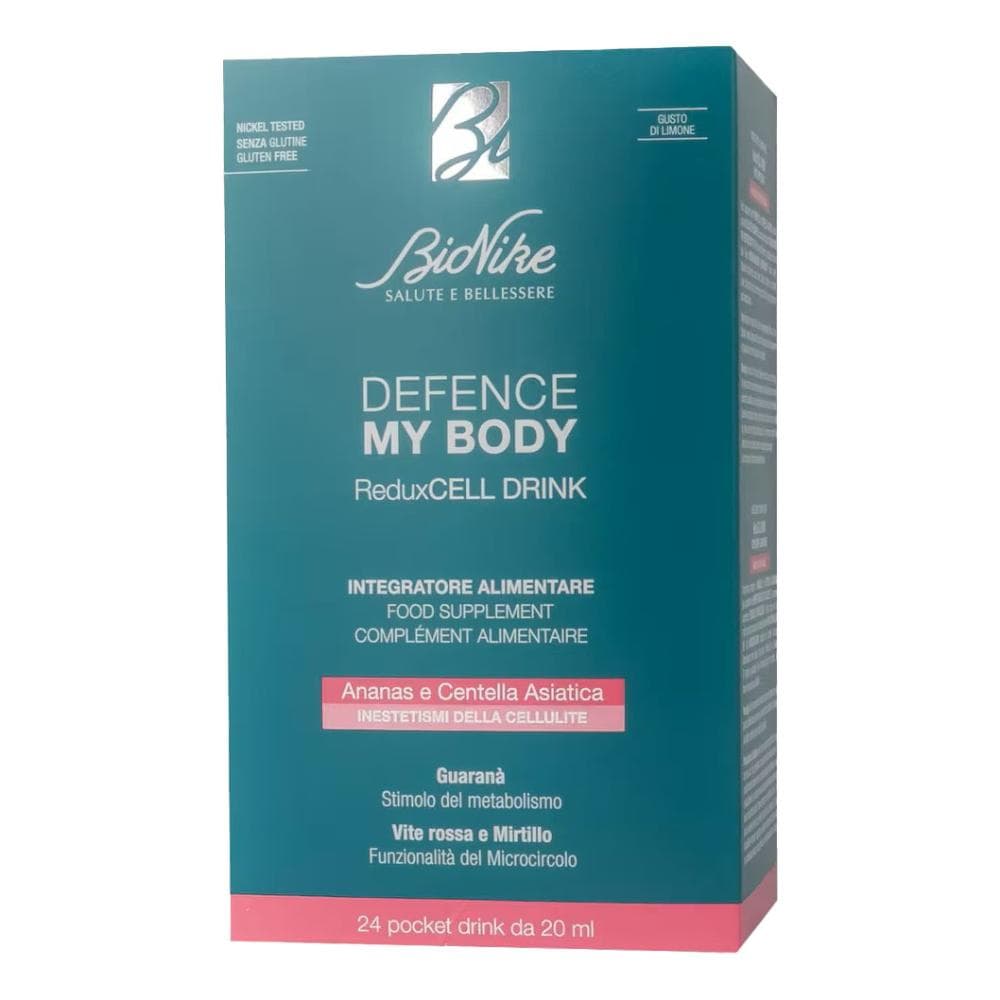 Bionike Defence My Body Reduxcell Drink - Integratore drenante contro gli inestetismi della cellulite - 24 pocket drink
