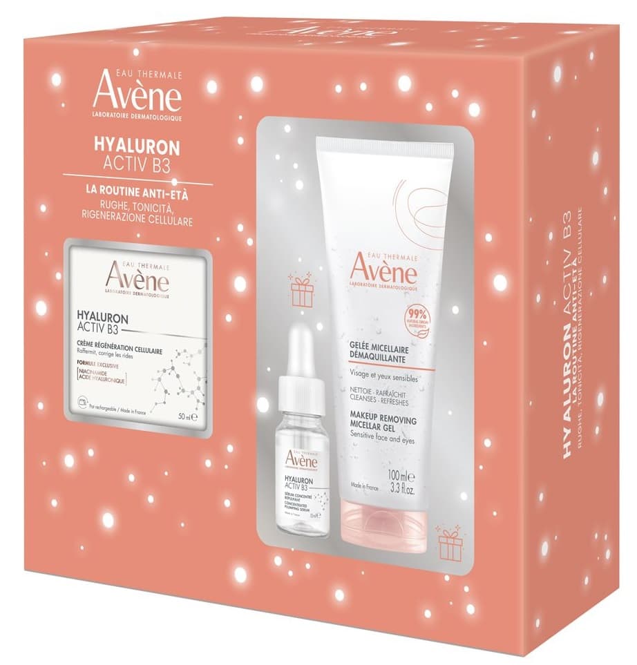 Avène Cofanetto Natale Trattamento Idratante Viso per Pelle Sensibile con Acqua Termale Naturale