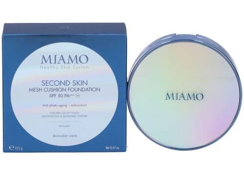 Miamo Second Skin mesh cushion foundation spf 50+ fondotinta tonalità dune 13,5 grammi