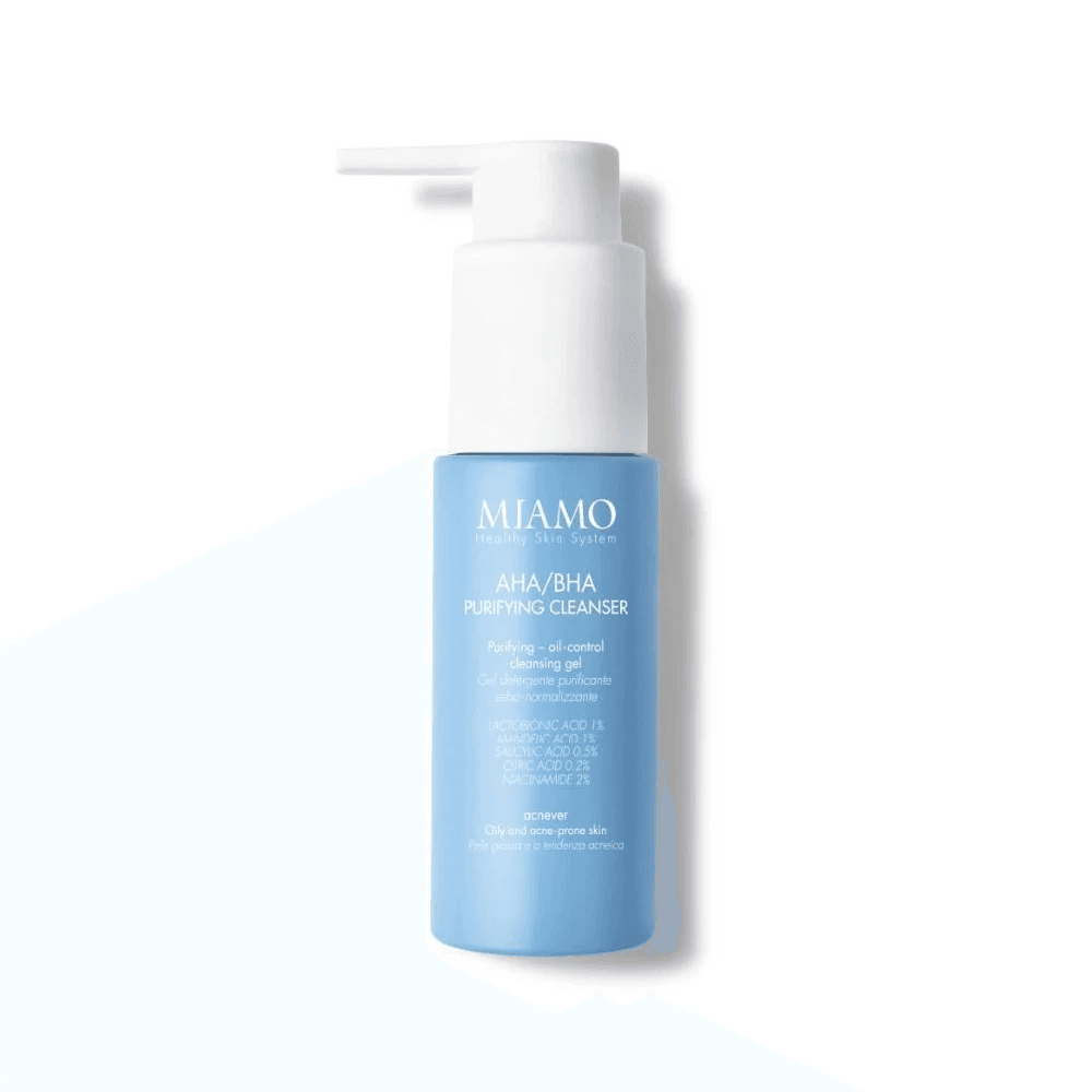 Miamo Acnever - AHA/BHA Purifying Cleanser Gel Detergente Purificante, 50ml