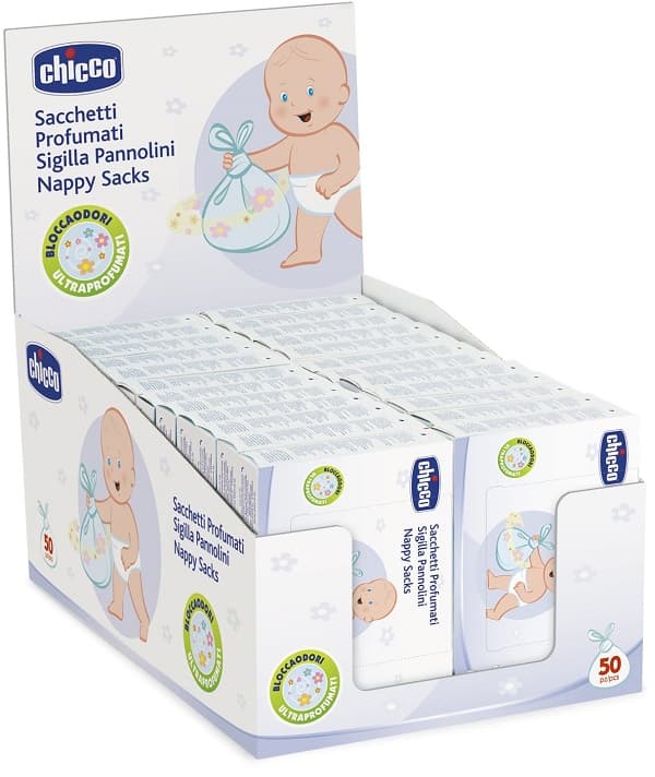 Chicco Sacchetti Profumati Sigilla Pannolini 50 sacchetti