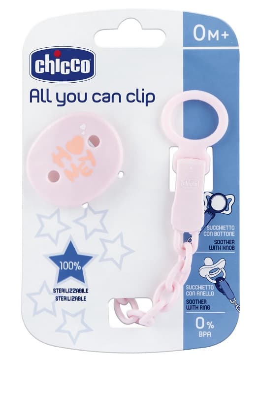 Chicco clip universale rosa 0m+