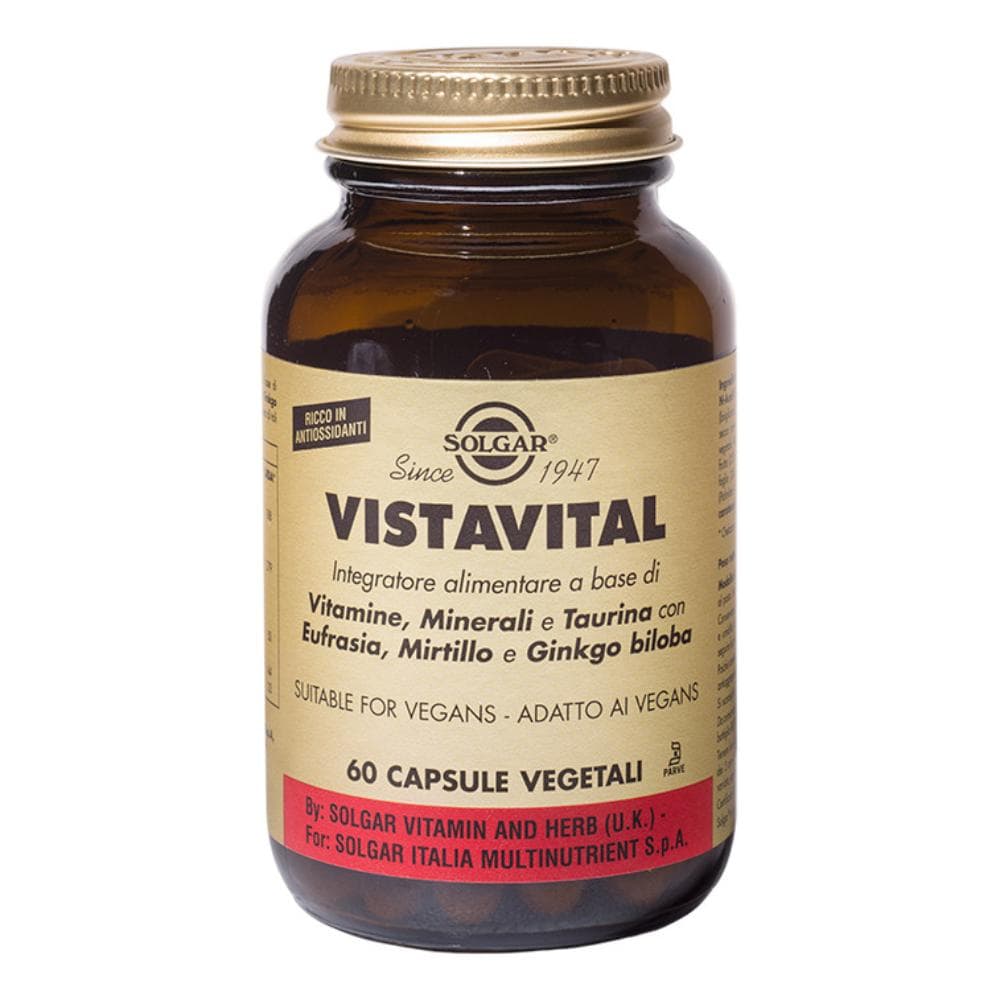 Solgar Occhi Vistavital Integratore Alimentare 60 Capsule