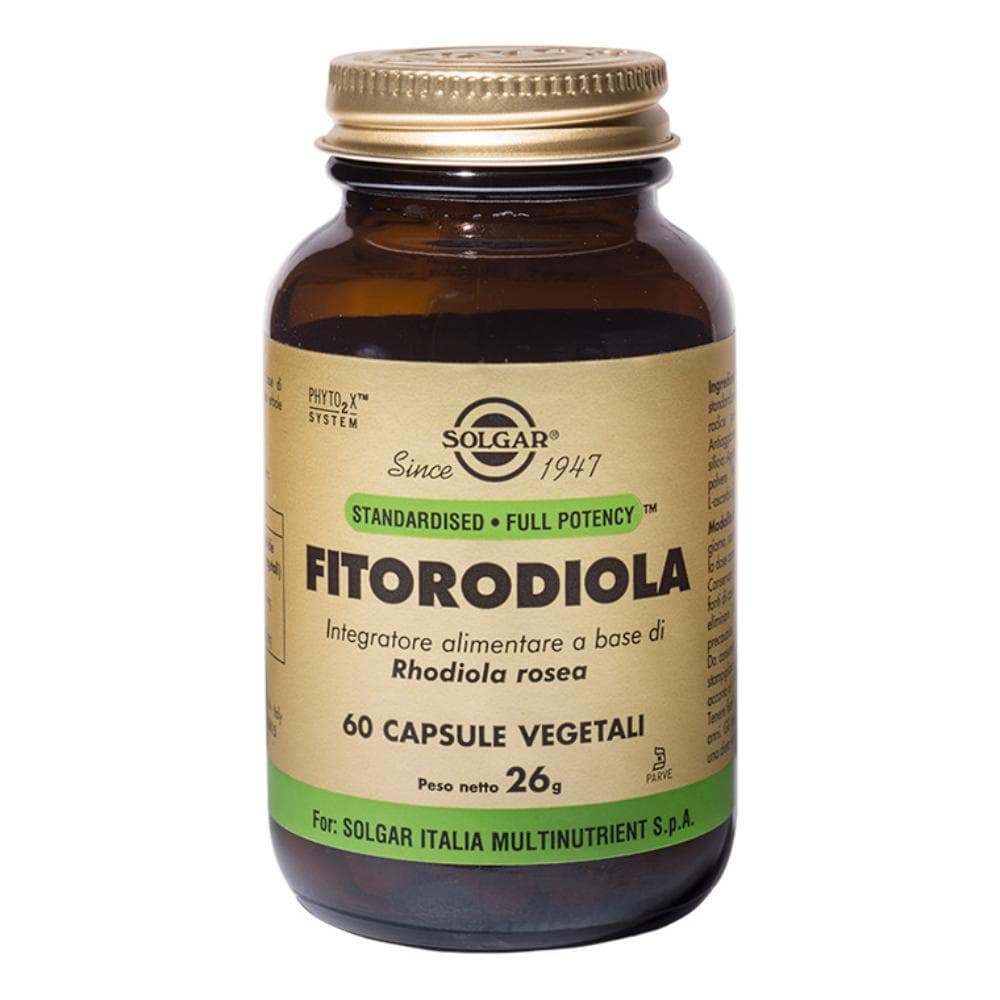 Solgar Fitorodiola Integratore Alimentare 60 Capsule Vegelati